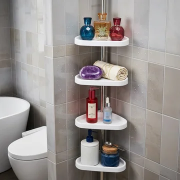 Corner Storage Solution with Adjustable Shelves for Every Room