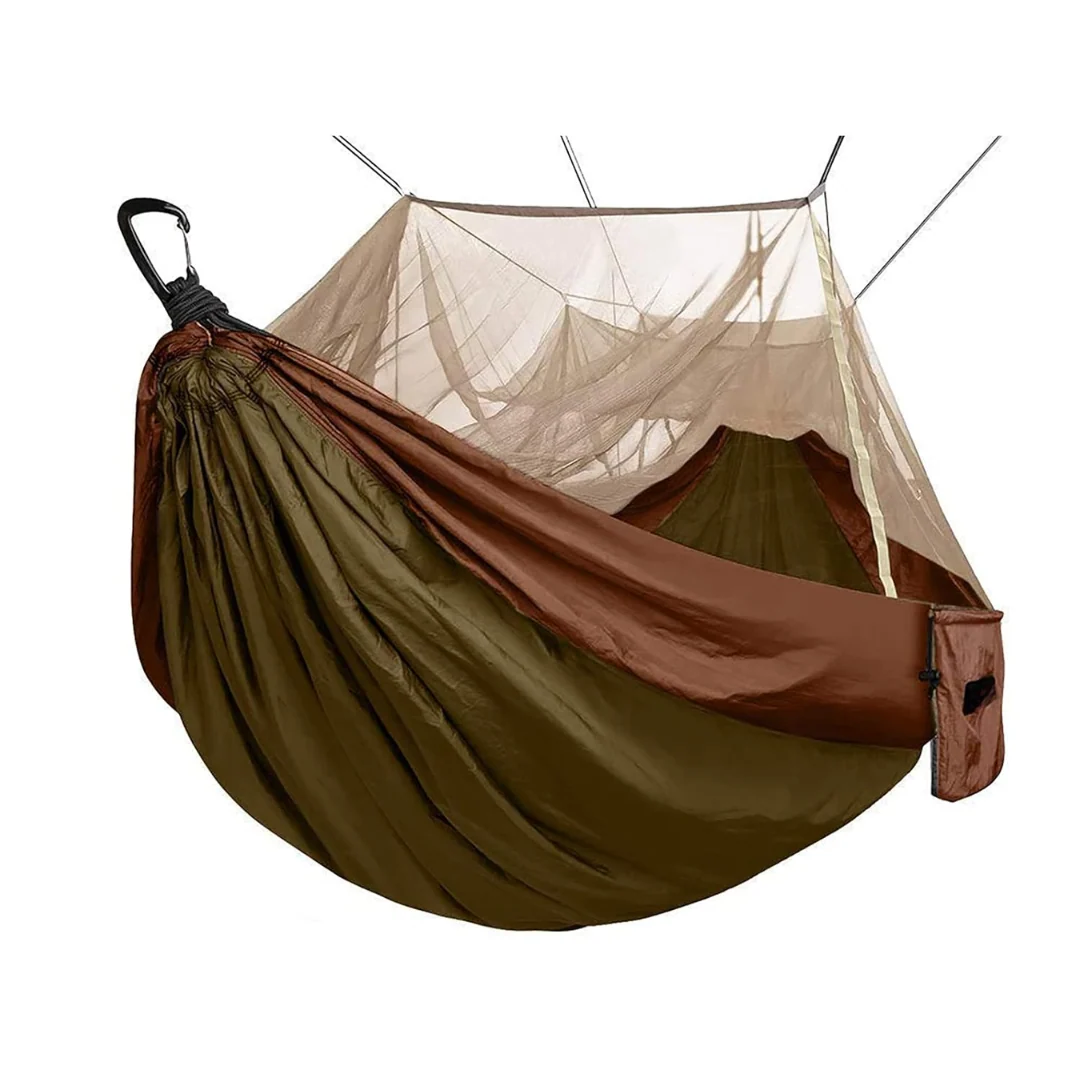 Outdoor Hanging Hammock with Mesh Netting, 78"x118 - Image 3