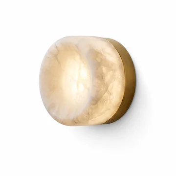 Slim Spanish Alabaster Warm LED Wall Sconce