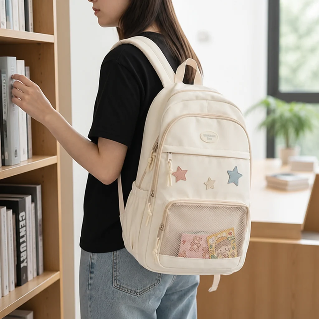 Kids School Backpack Clear Display Pocket Fits A4 - Image 3