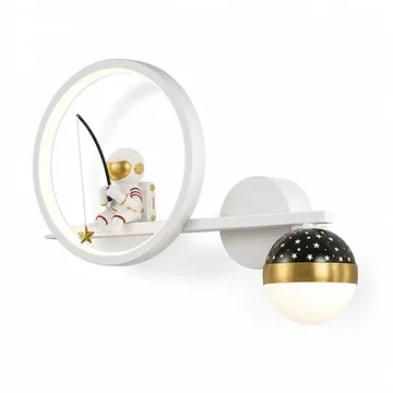 Kids Wall Night Light Astronaut Star Projector 3-Color Dimmable