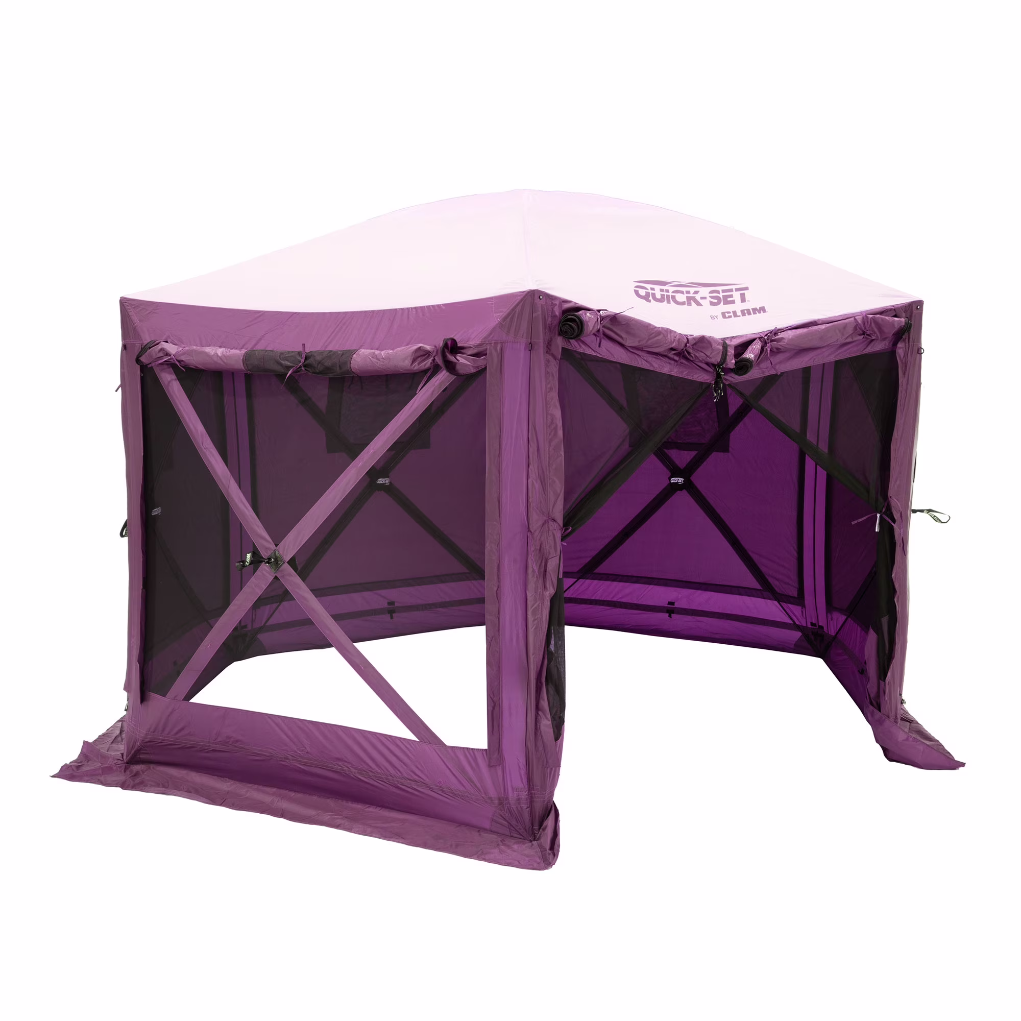 CLAM Quick-Set Pavilion 12.5 x 12.5' Portable Outdoor Canopy Shelter, Green - Image 4