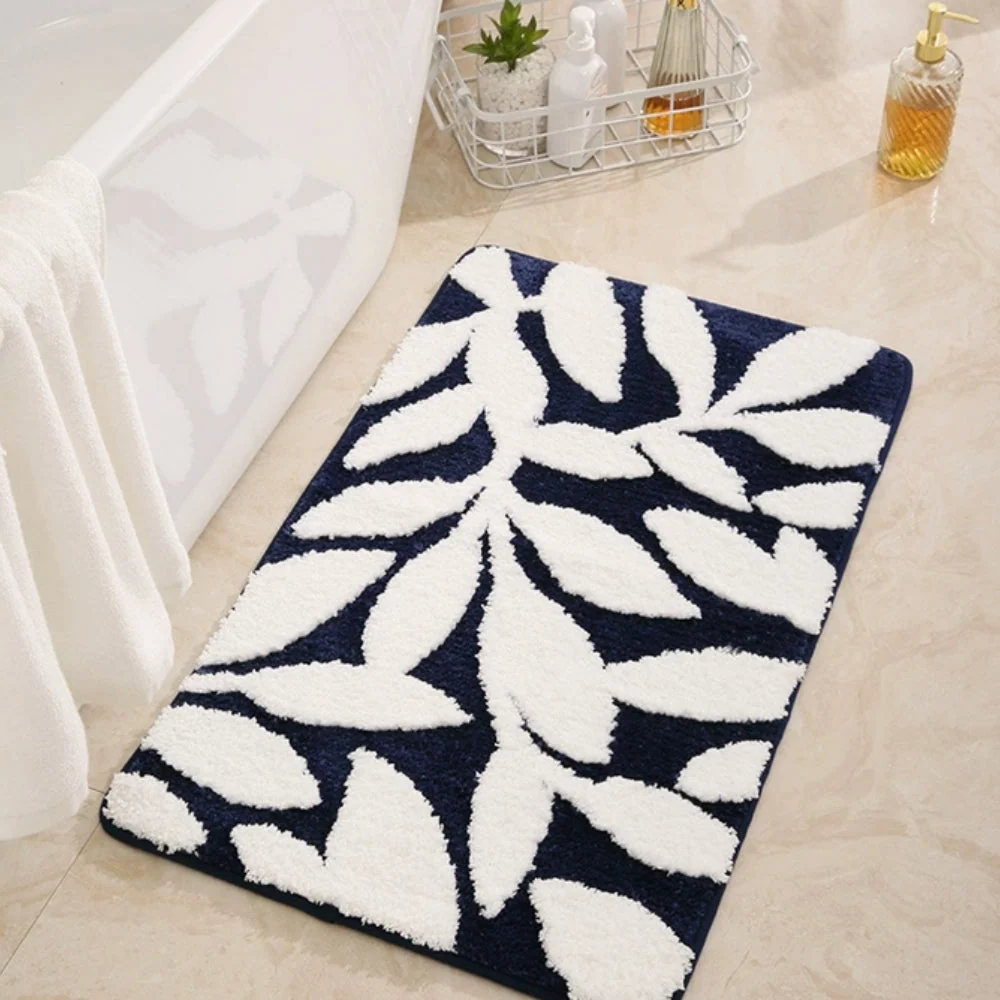 Bath Mat Plush Microfiber Non-Slip TPR Backing - Image 3