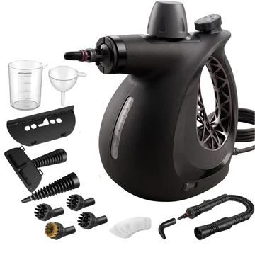 Handheld Steam Cleaner with Pressurized Function and Accessory Set