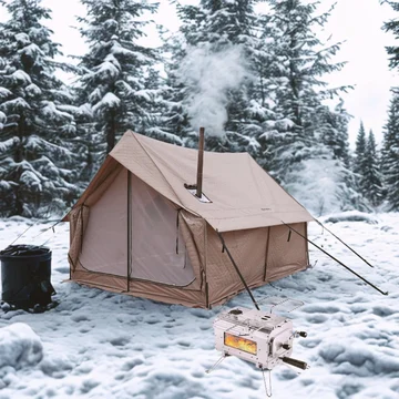 KingCamp Winter Camping Bundle with Insulated Quilted Tent and Stove