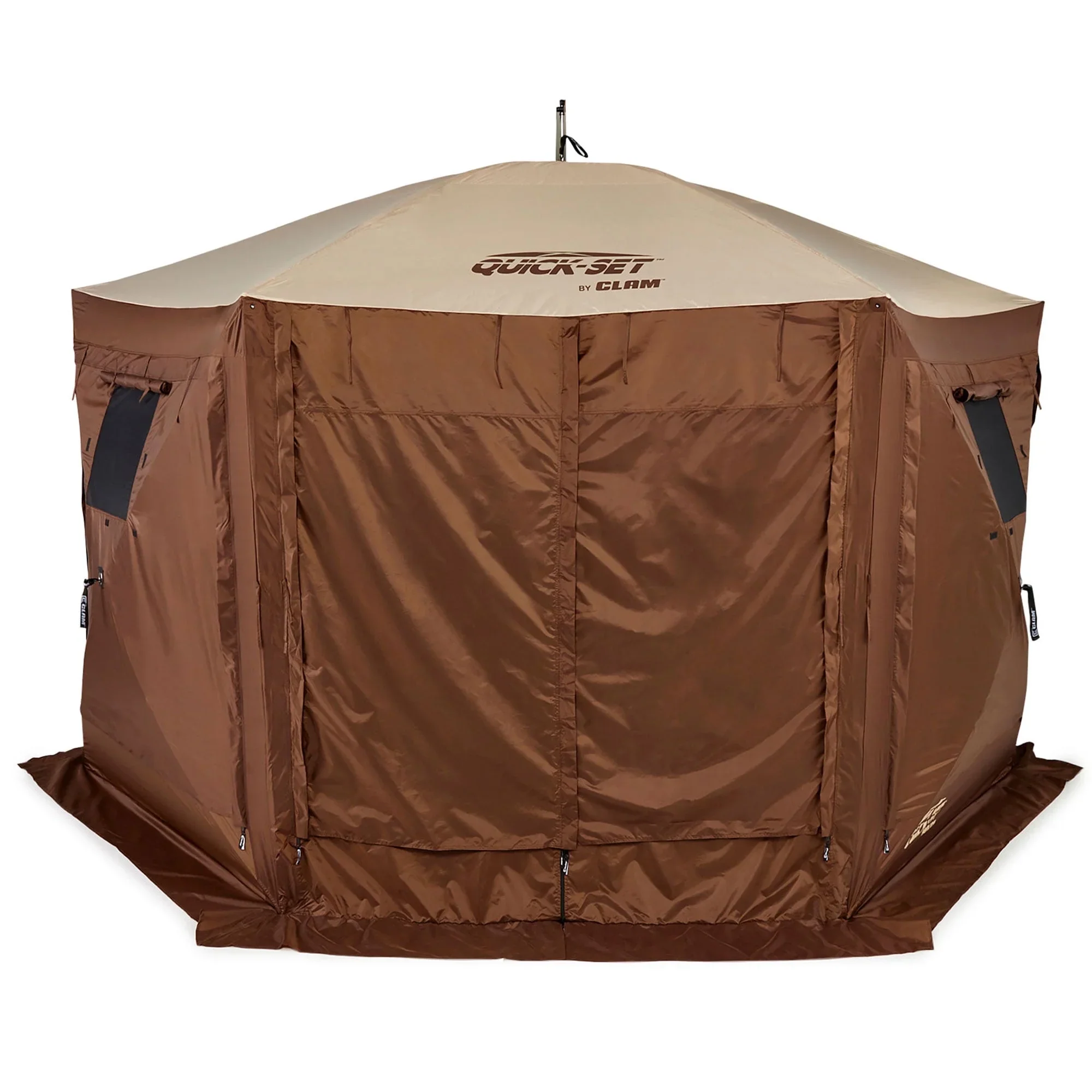 CLAM Quick-Set Pavilion 12.5 x 12.5' Portable Outdoor Canopy Shelter, Green - Image 51