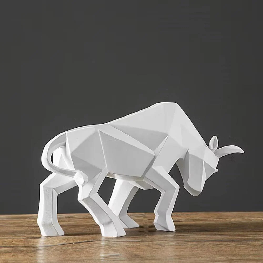 Charging Bull Figurine Handmade Eco-Friendly Resin