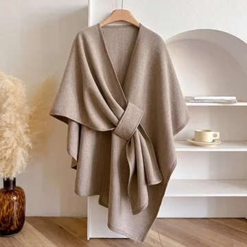 Shawl Coat Windproof Acrylic Lightweight