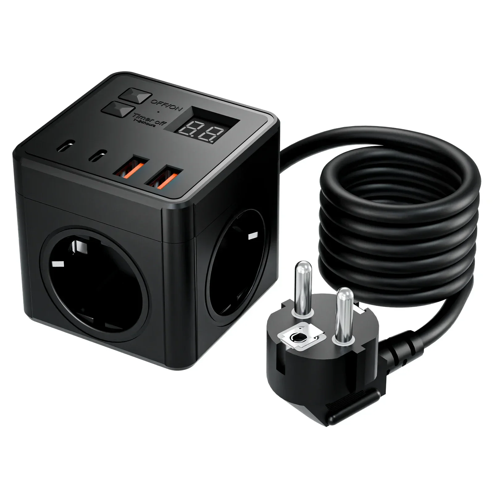 EU Power Strip with 7 Functions
