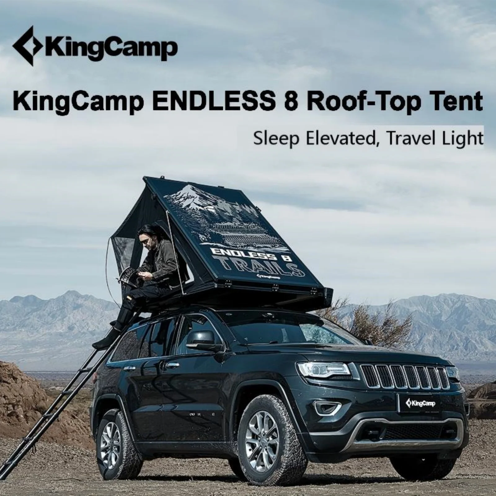 KingCamp ENDLESS 8 Aluminum Hardshell Rooftop Tent