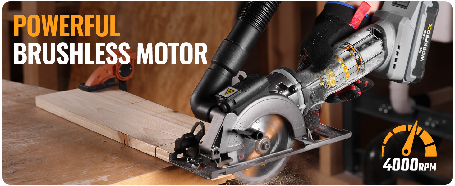 20V Brushless Cordless Mini Circular Saw