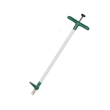 3-Prong Stainless Steel Root Remover for Stand-Up Gardening