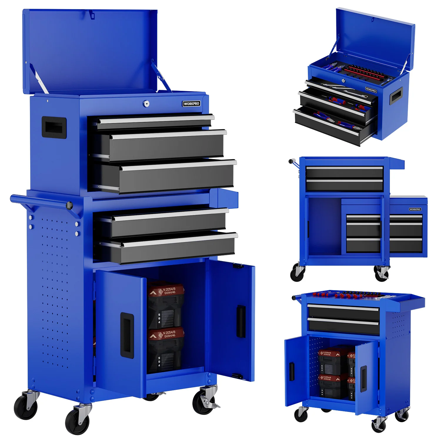WORKPRO 20 inch 5-Drawer Rolling Tool Chest