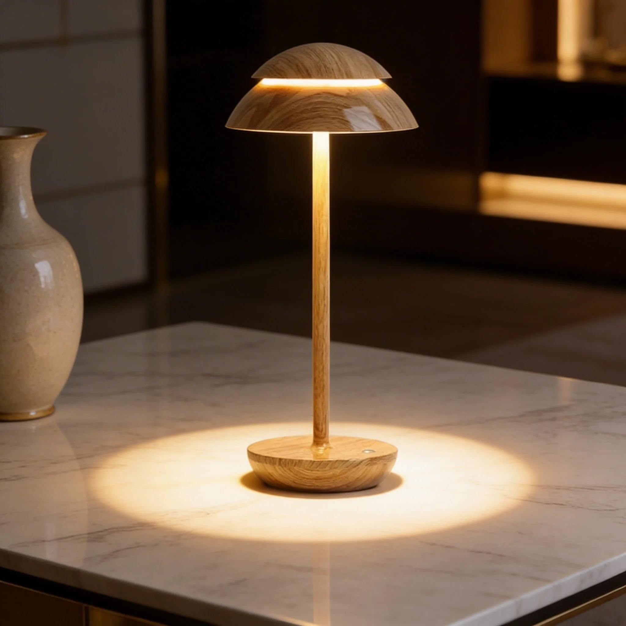 Touch-Controlled Cordless Mushroom-Shaped Table Light - Image 7