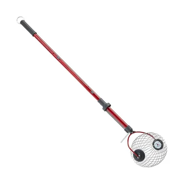 1.5-Gallon Steel Cage Fruit and Nut Collector on Wheels