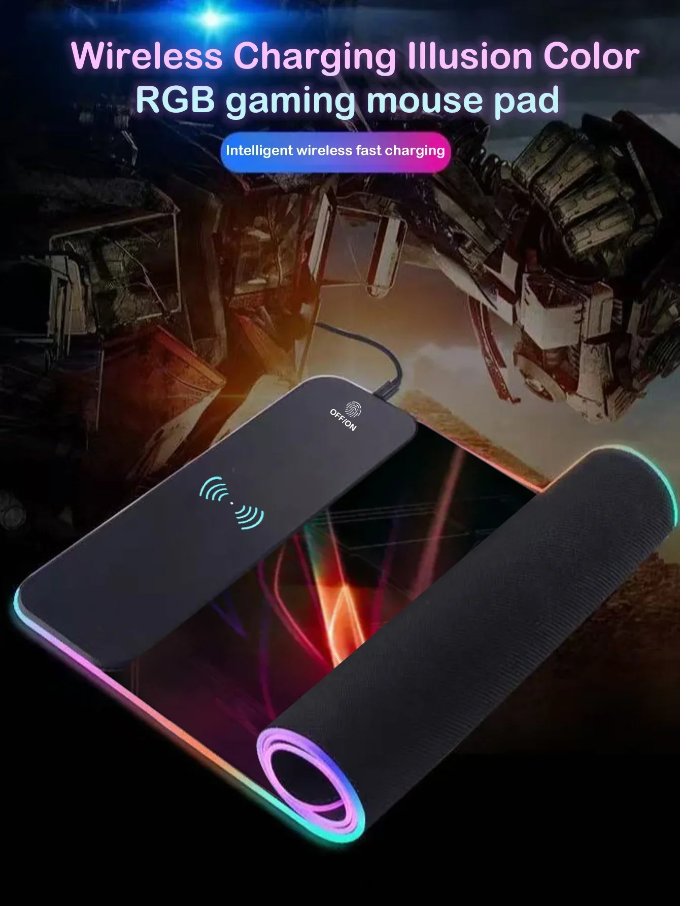 15W RGB Wireless Charging Pad for Enhanced Illumination - Image 2