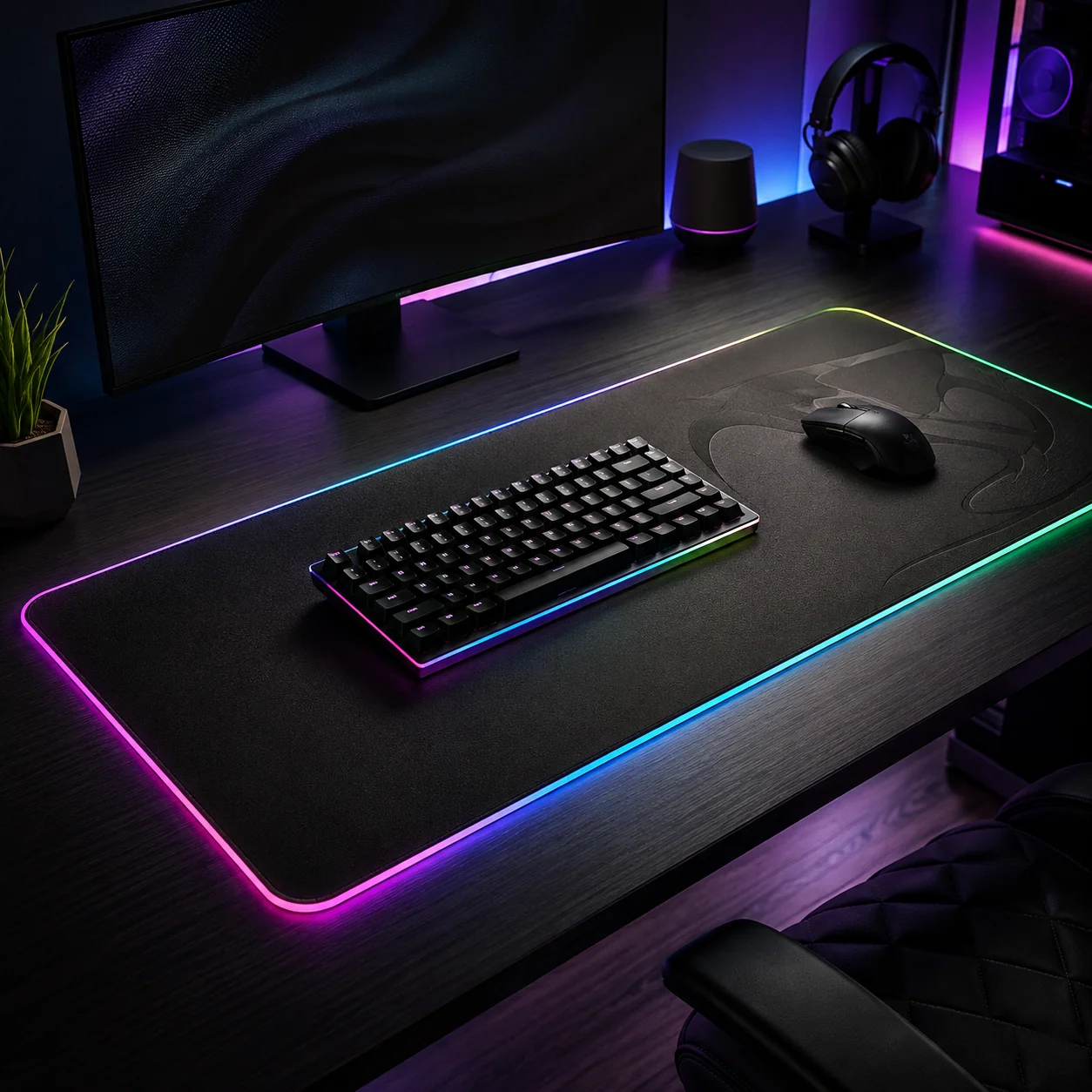 RGB Wireless Gaming Mouse Pad with Neon Lighting - Image 7