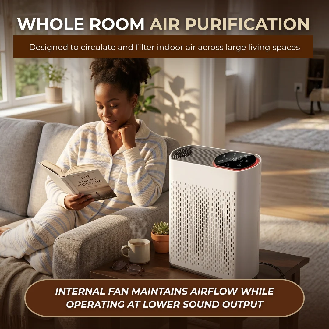 Air Purifier for Large Rooms with HEPA Filter and PM2.5 Sensor