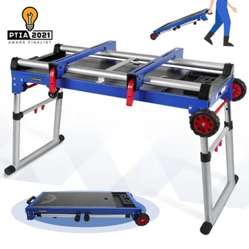 WORKPRO Miter Saw Stand 4-in-1 Portable Workbench with Detachable Miter Saw Stand & Height Adjustable Legs