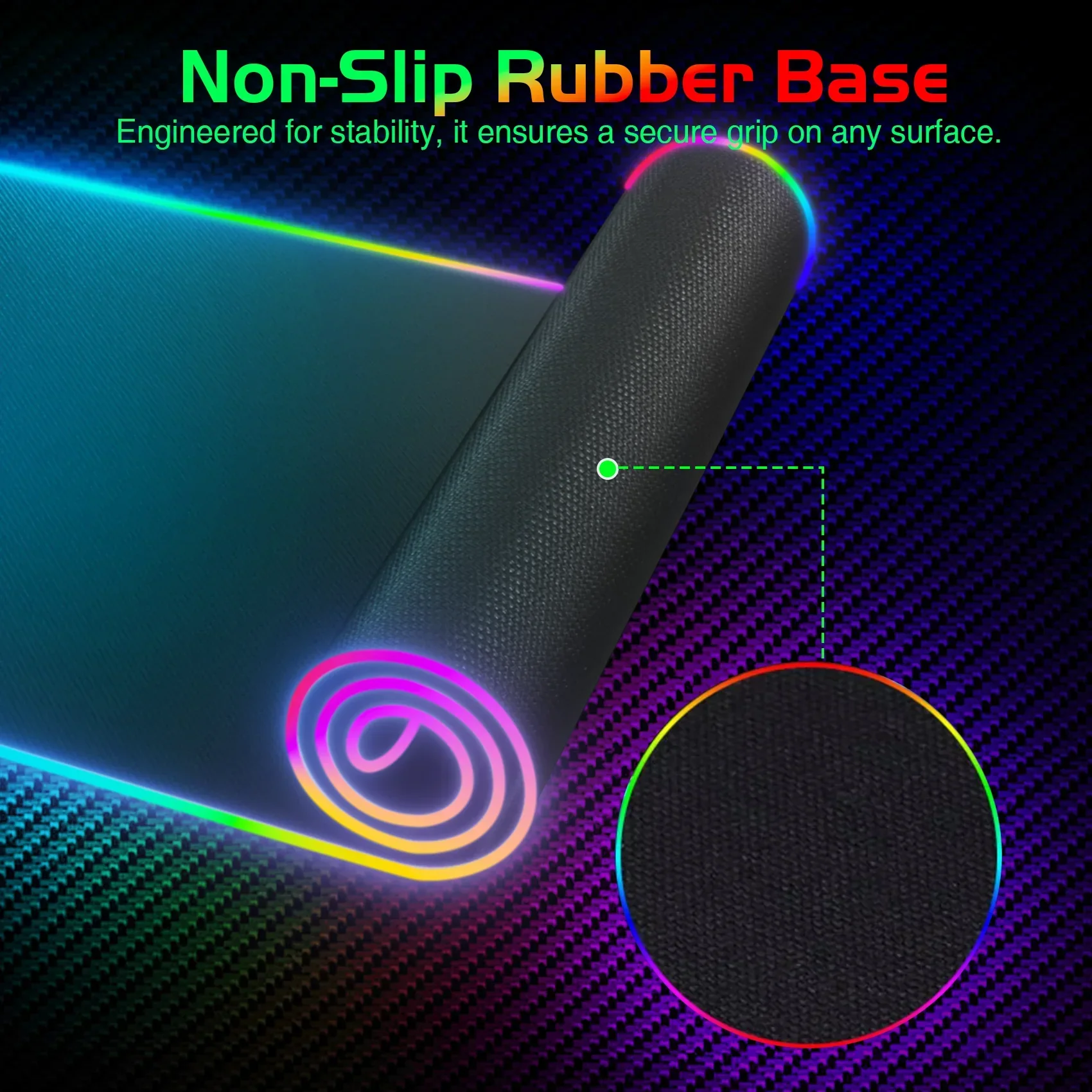 RGB Wireless Gaming Mouse Pad with Neon Lighting - Image 4