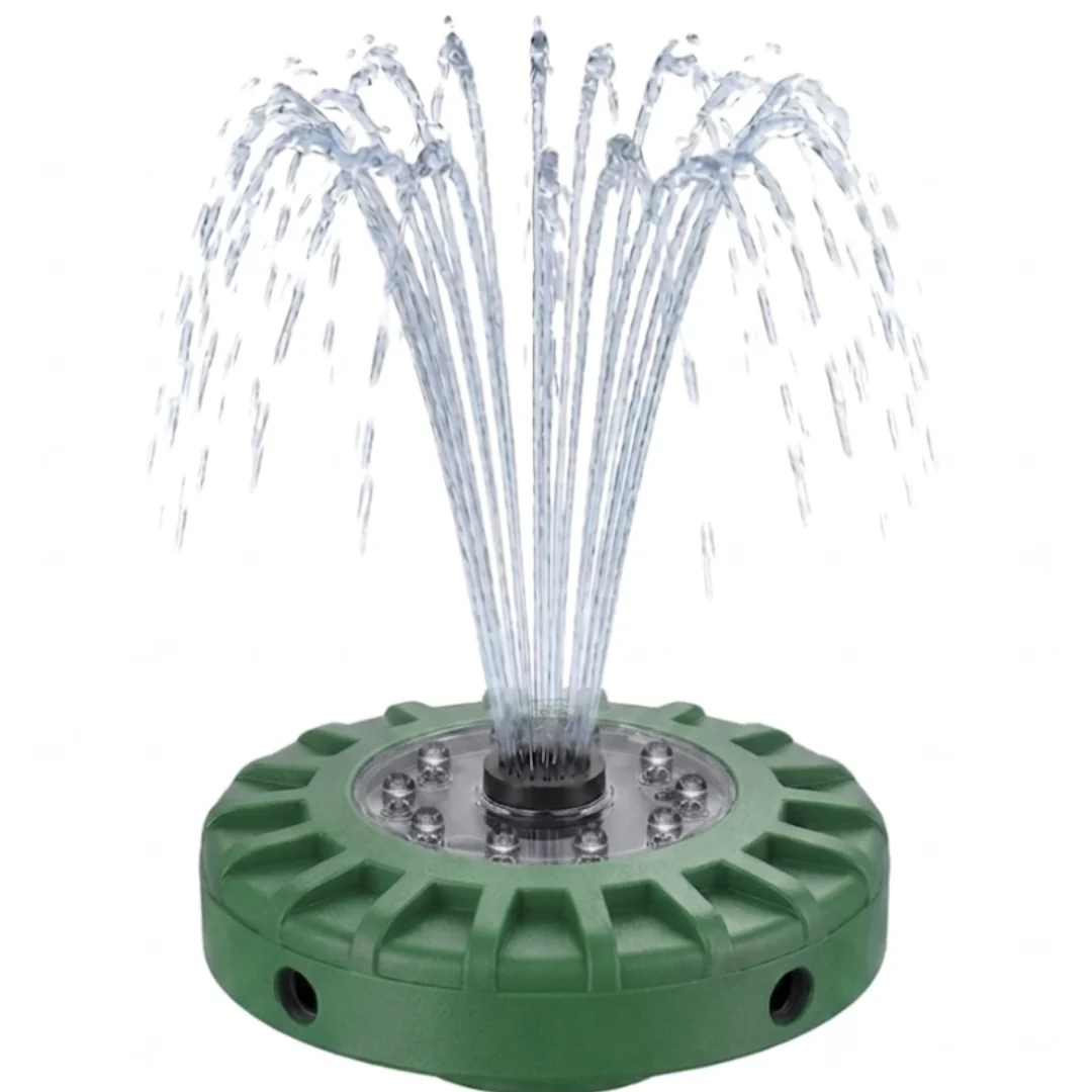 Rechargeable Water Pump for Floating Pool Fountain with LED Lighting - Image 3