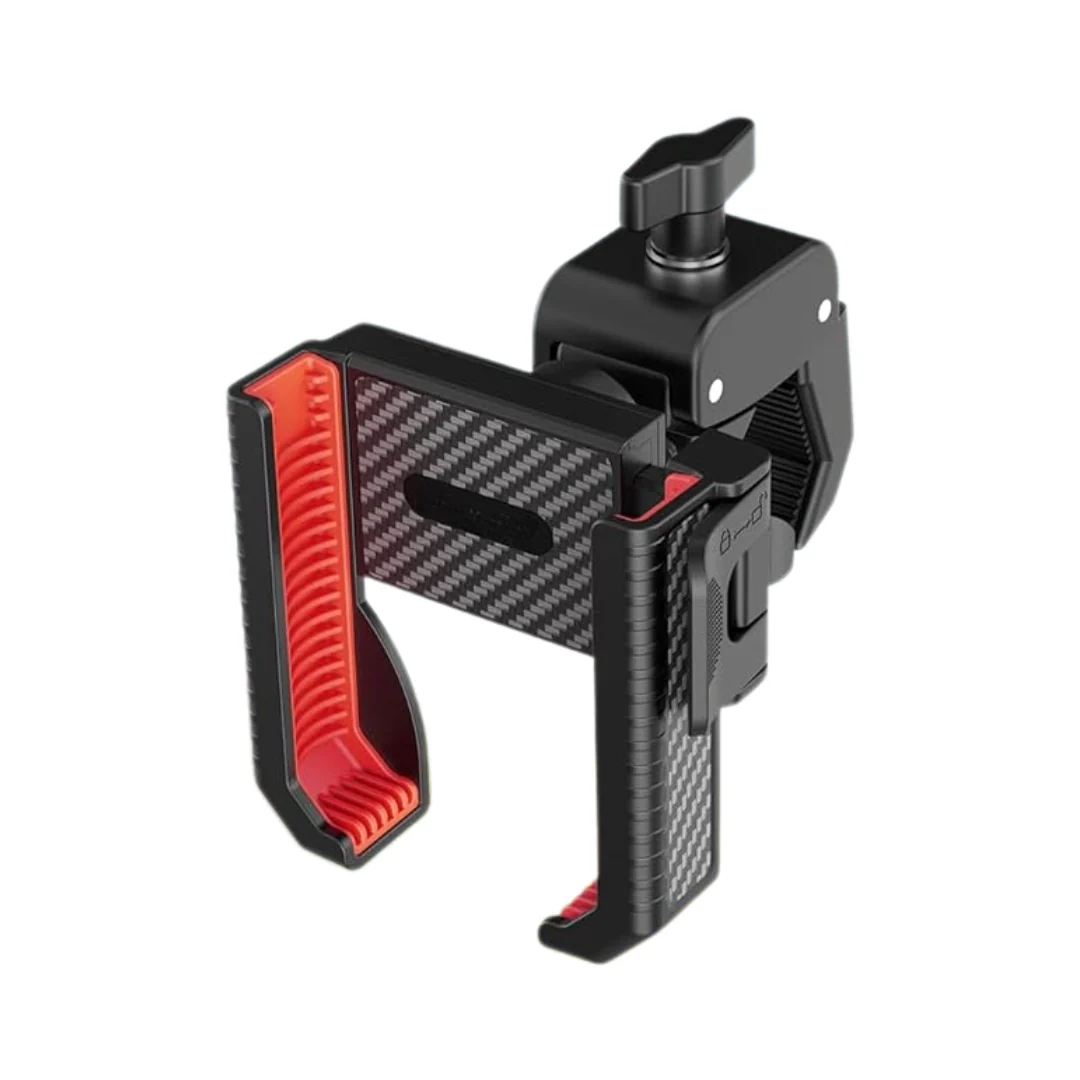Adjustable Golf Cart Phone Holder with 360° Rotating Clamp - Image 3