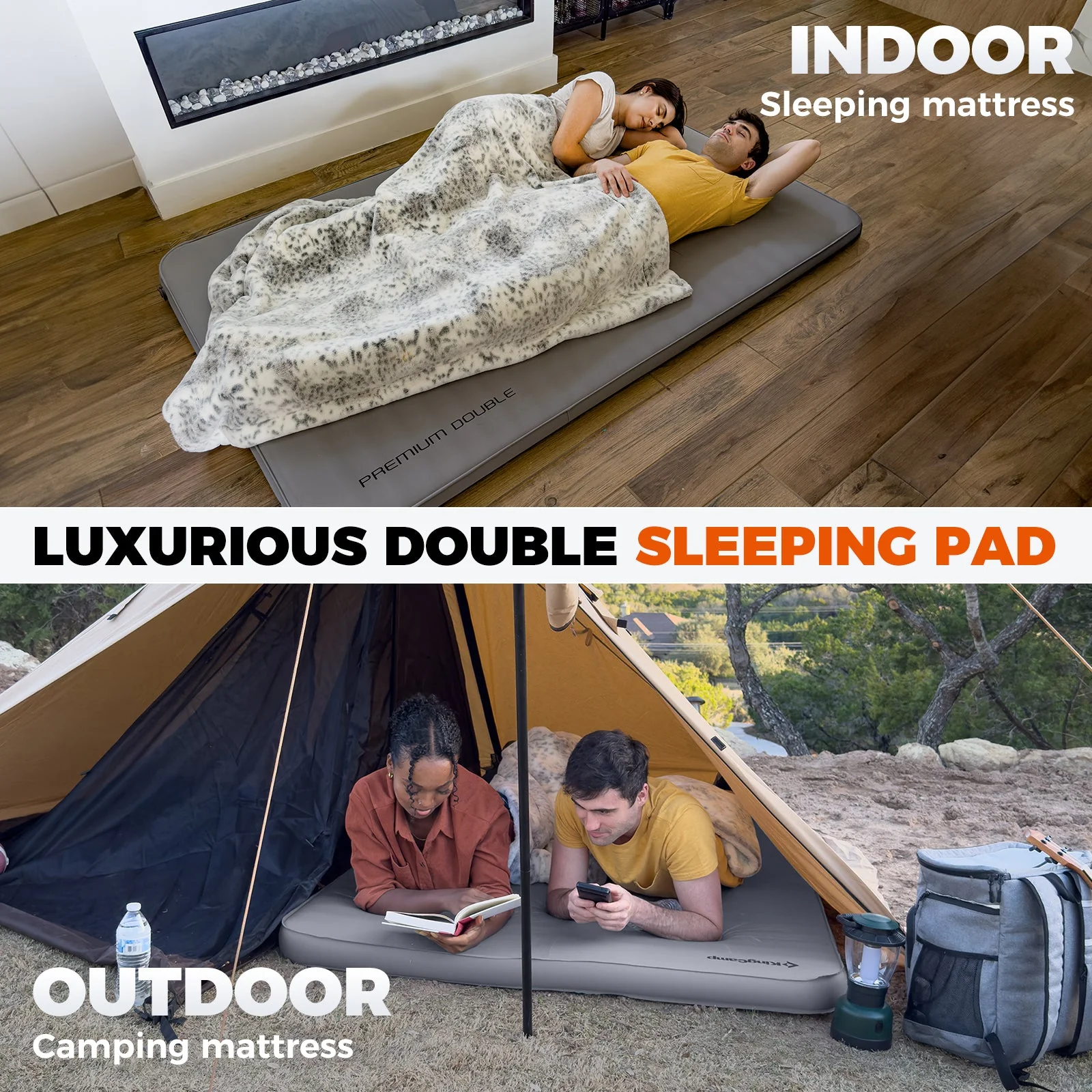 KingCamp PREMIUM Self Inflating Foam Sleeping Pad Double/Single - Image 74