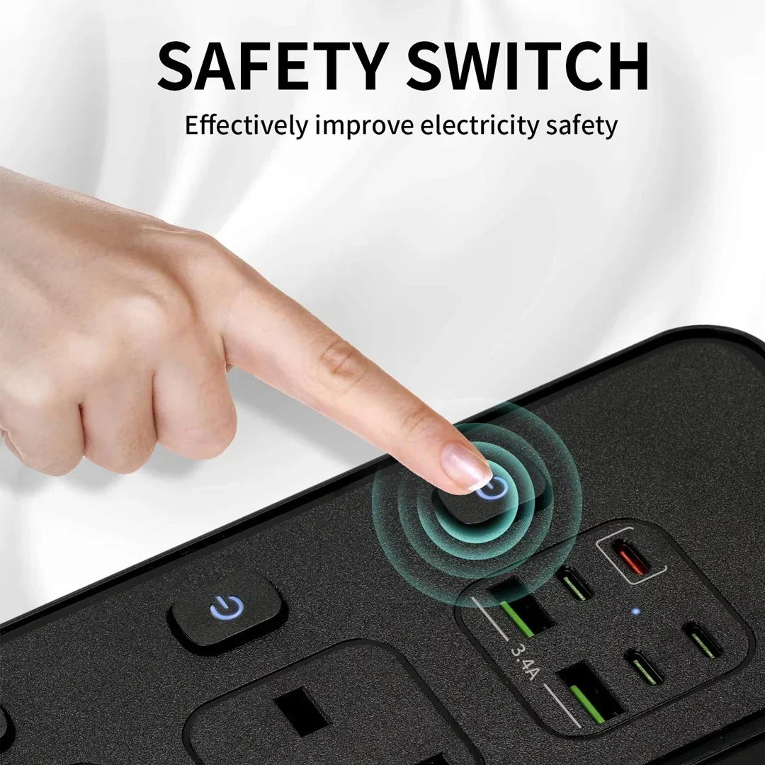 Travel Power Adapter with Multiple Outlets for Global Use - Image 5