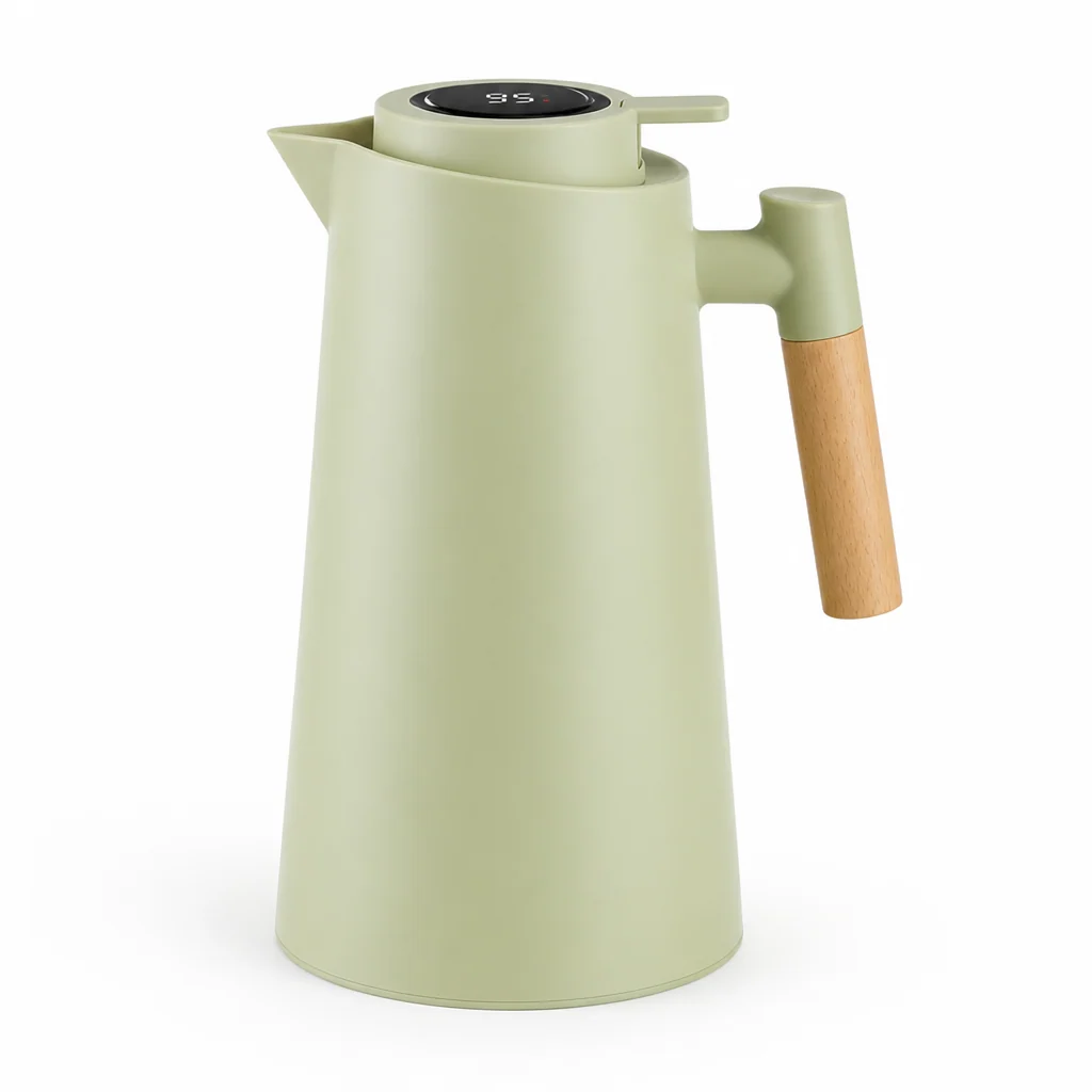 Thermos Flask LED Temperature Display Double-Wall Stainless Steel 1L