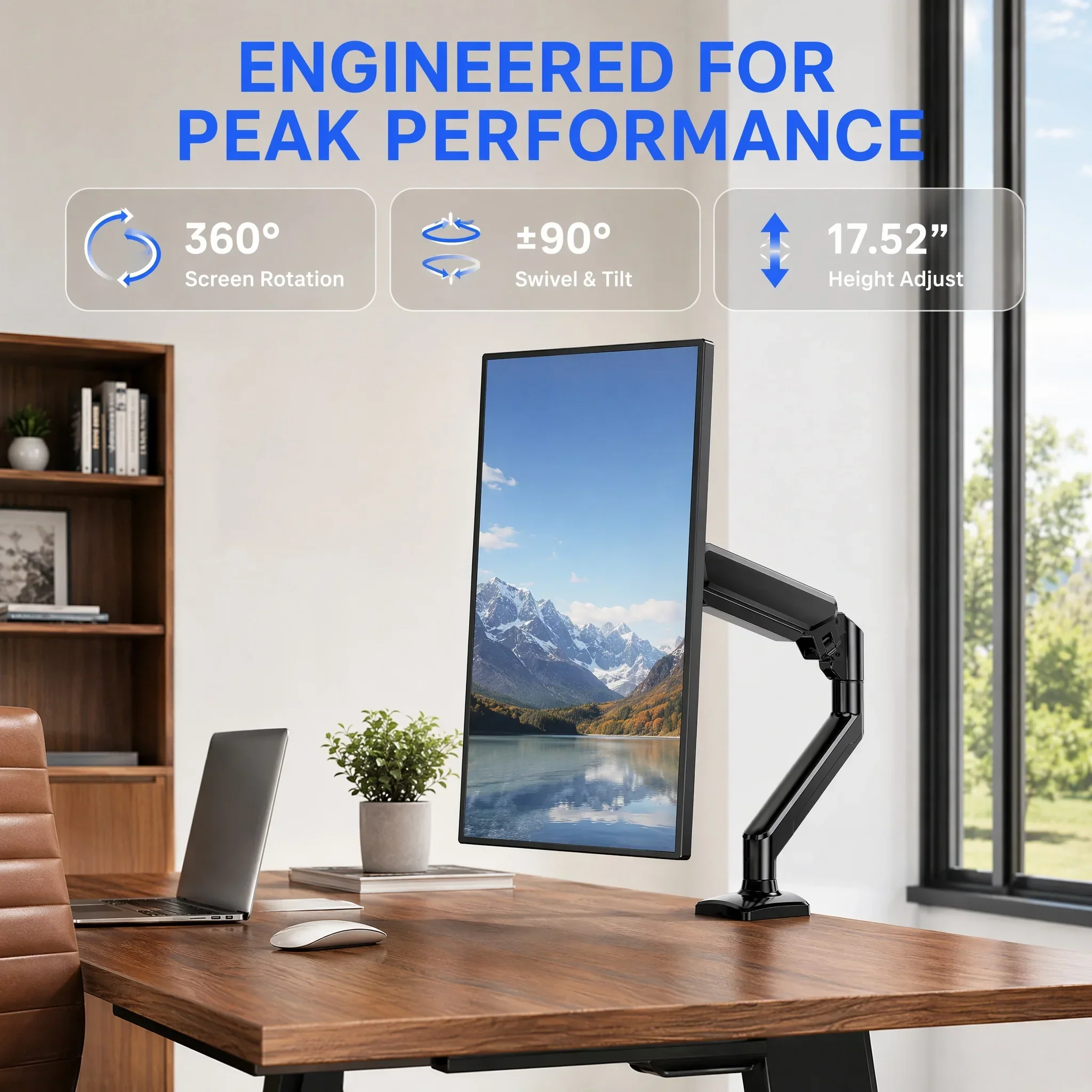 Gas Spring Monitor Arm for Adjustable Screen Positioning - Image 6