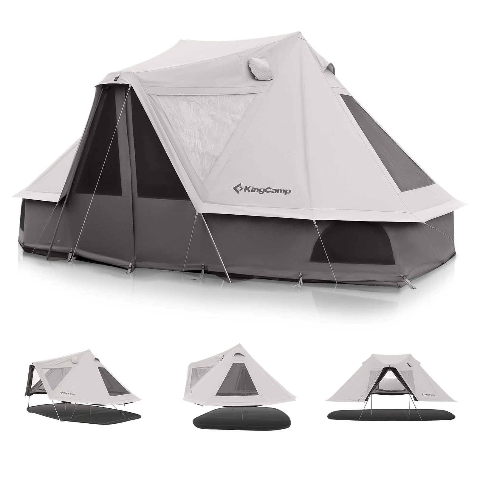 KingCamp KHAN VILLA 4-Season 4-6 Person Bell Tent