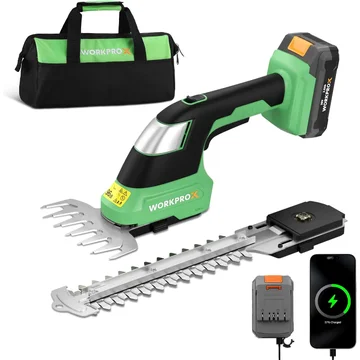 WORKPROX 20V Electric 2-in-1 Cordless Grass Shear & Shrubbery Trimmer
