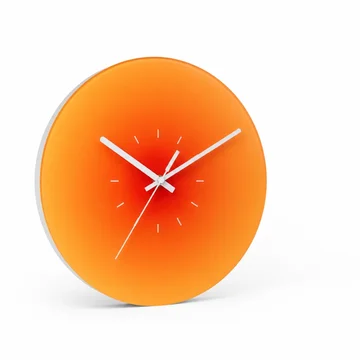 Silent Quartz Scratch-Resistant Glass Wall Clock (11.8 in)