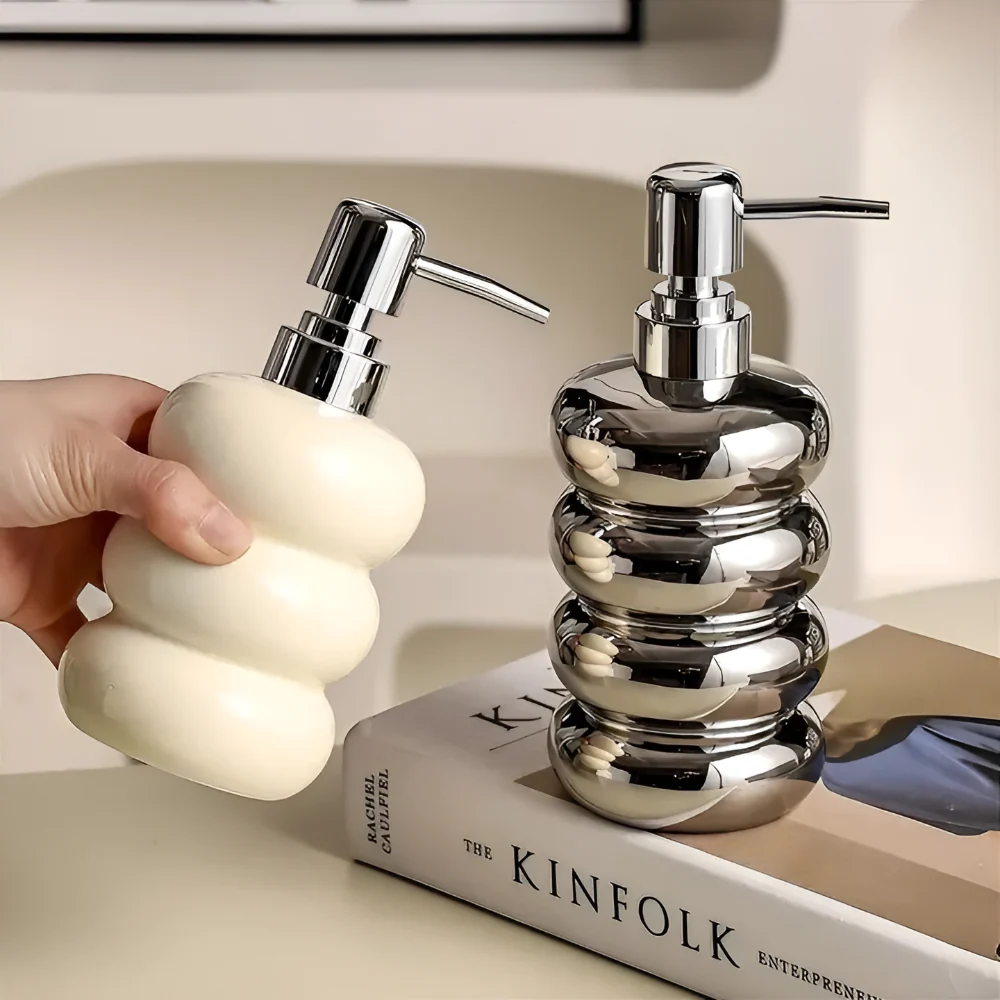 Soap Dispenser Sleek Sphere Refillable Pump