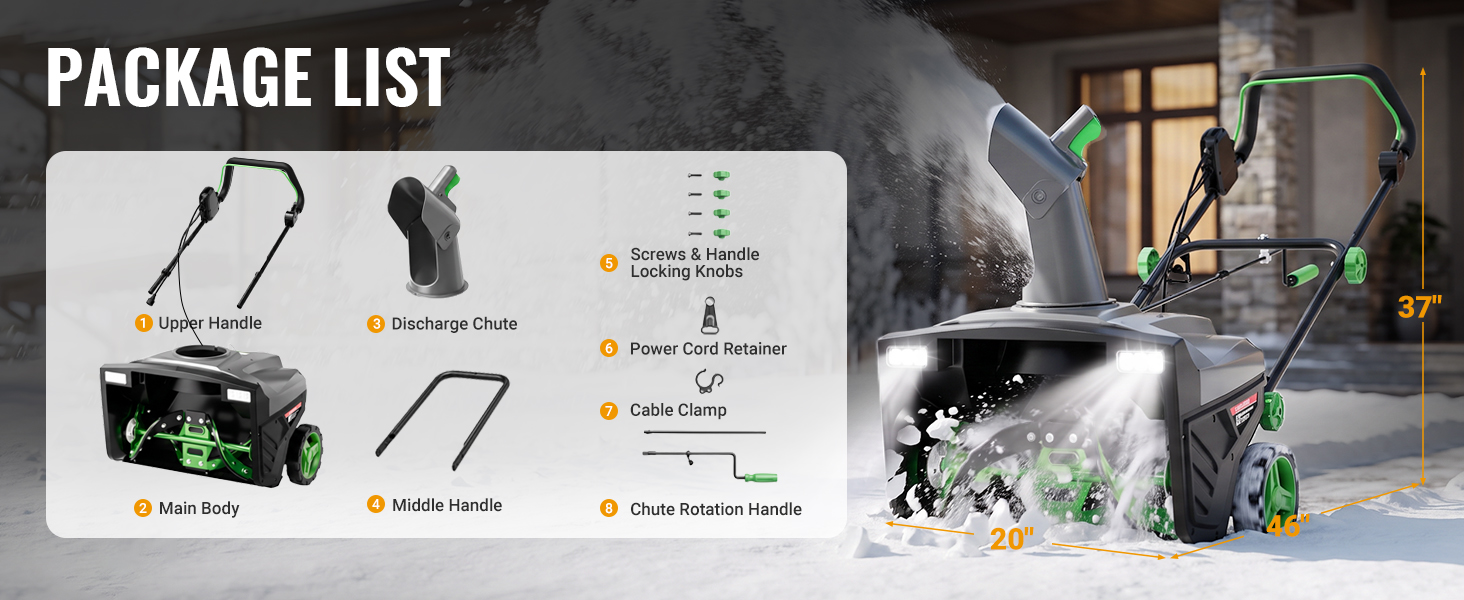 Corded Electric Snow Blower