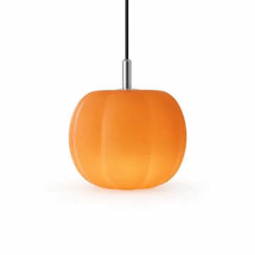 Pumpkin-Shaped Macaron Glass Pendant Light (20cm)