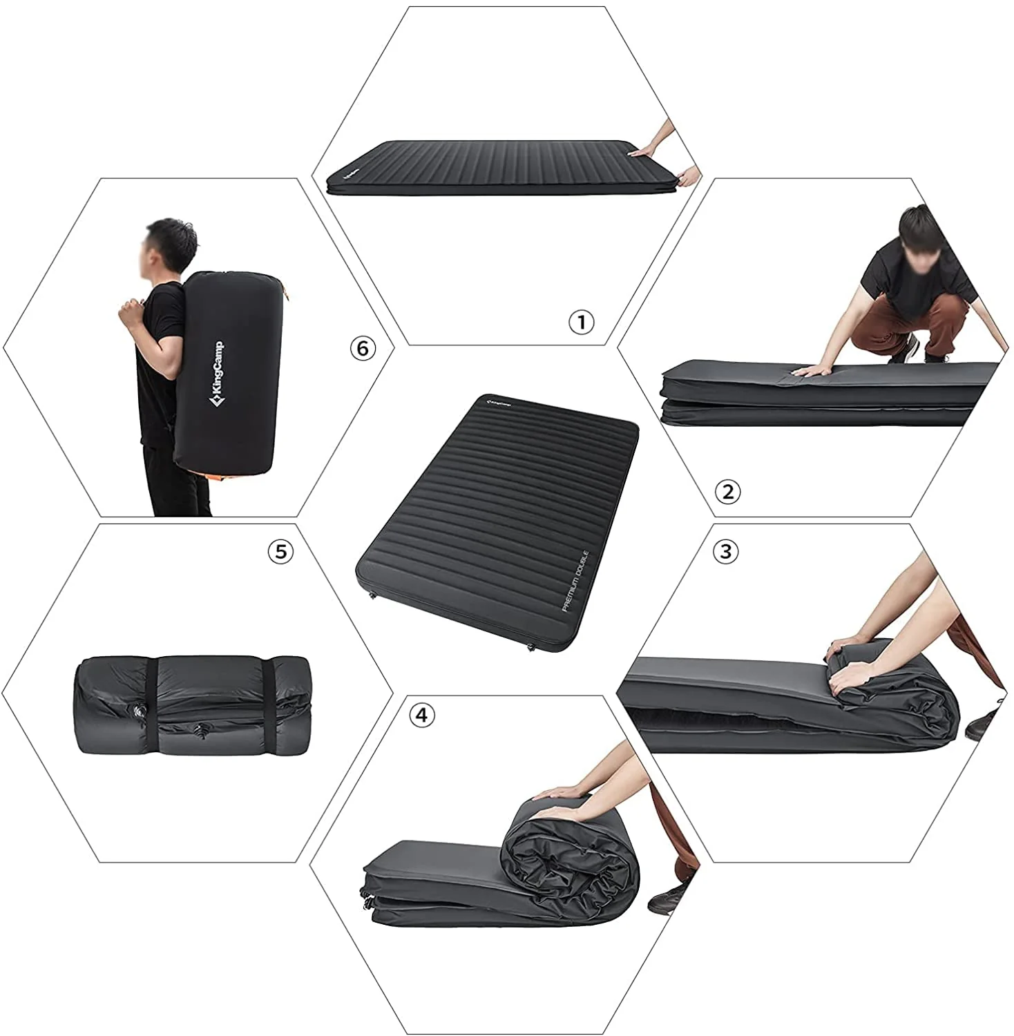 KingCamp PREMIUM Self Inflating Foam Sleeping Pad Double/Single - Image 53