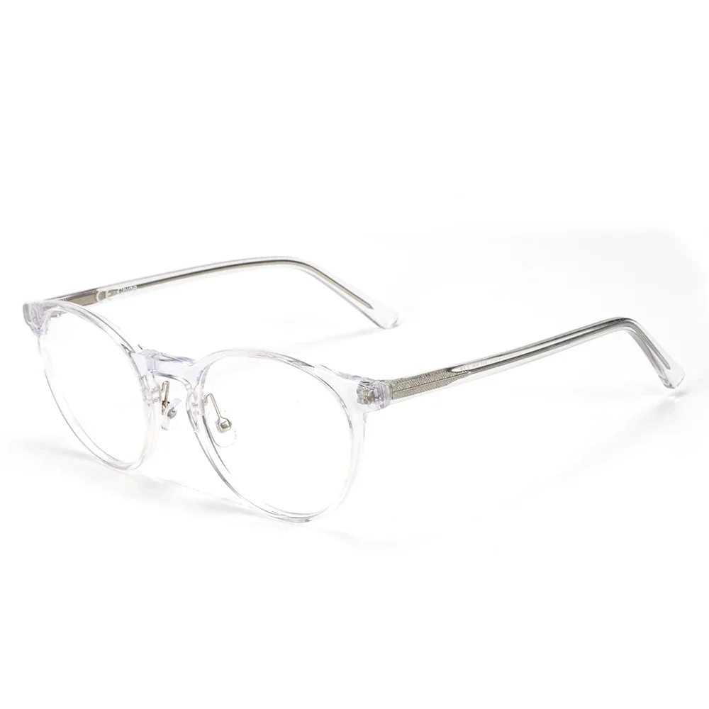 Vintage Round Eyewear with Glass Lenses