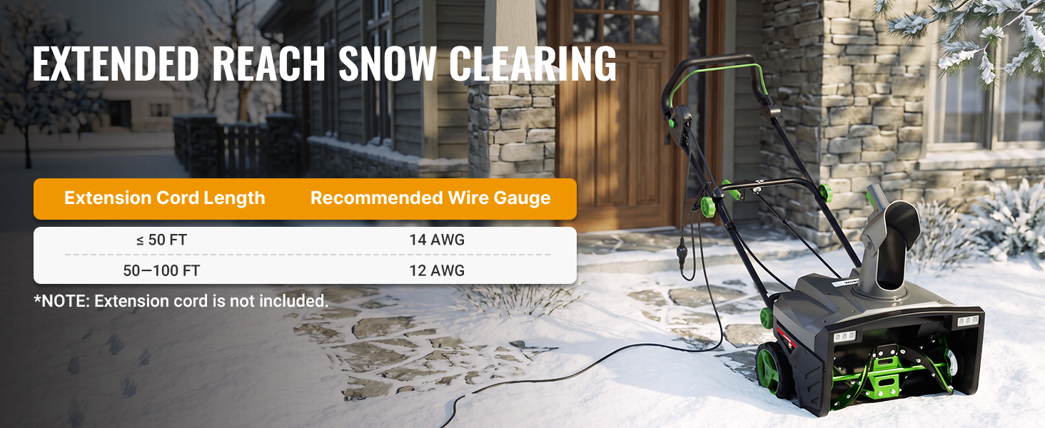 WORKPROX 20 Inch Corded Electric Snow Blower