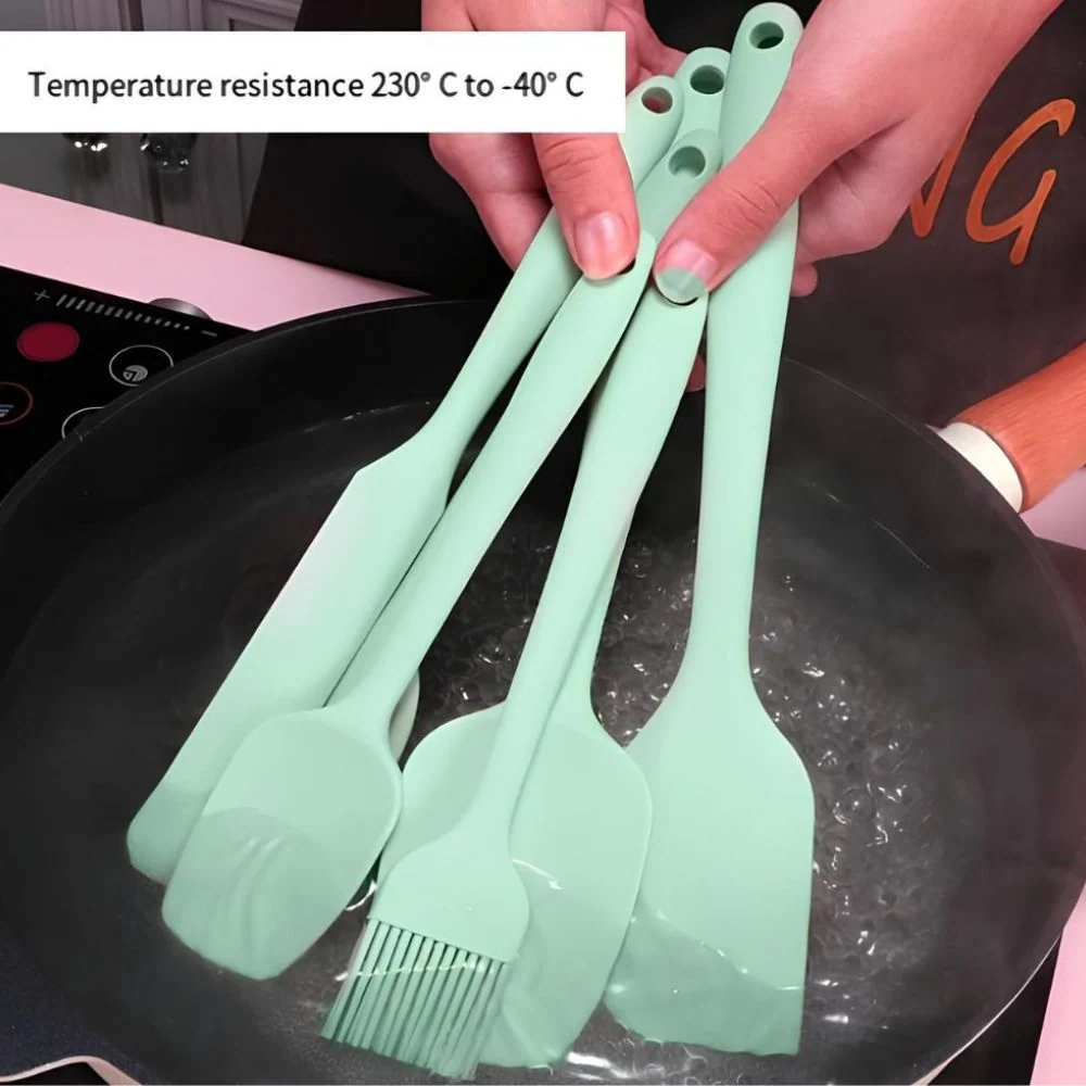 Spatula Set Silicone 6 Piece With Basting Brush - Image 12