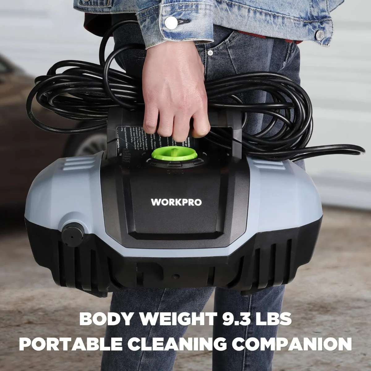 WORKPRO 1900 Max PSI 1.8 GPM 12-Amp Compact Electric High Pressure Washer - Image 4