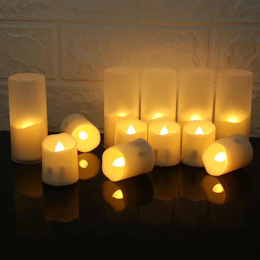 Set of 6 Rechargeable LED Candles with Timer Function - Image 7