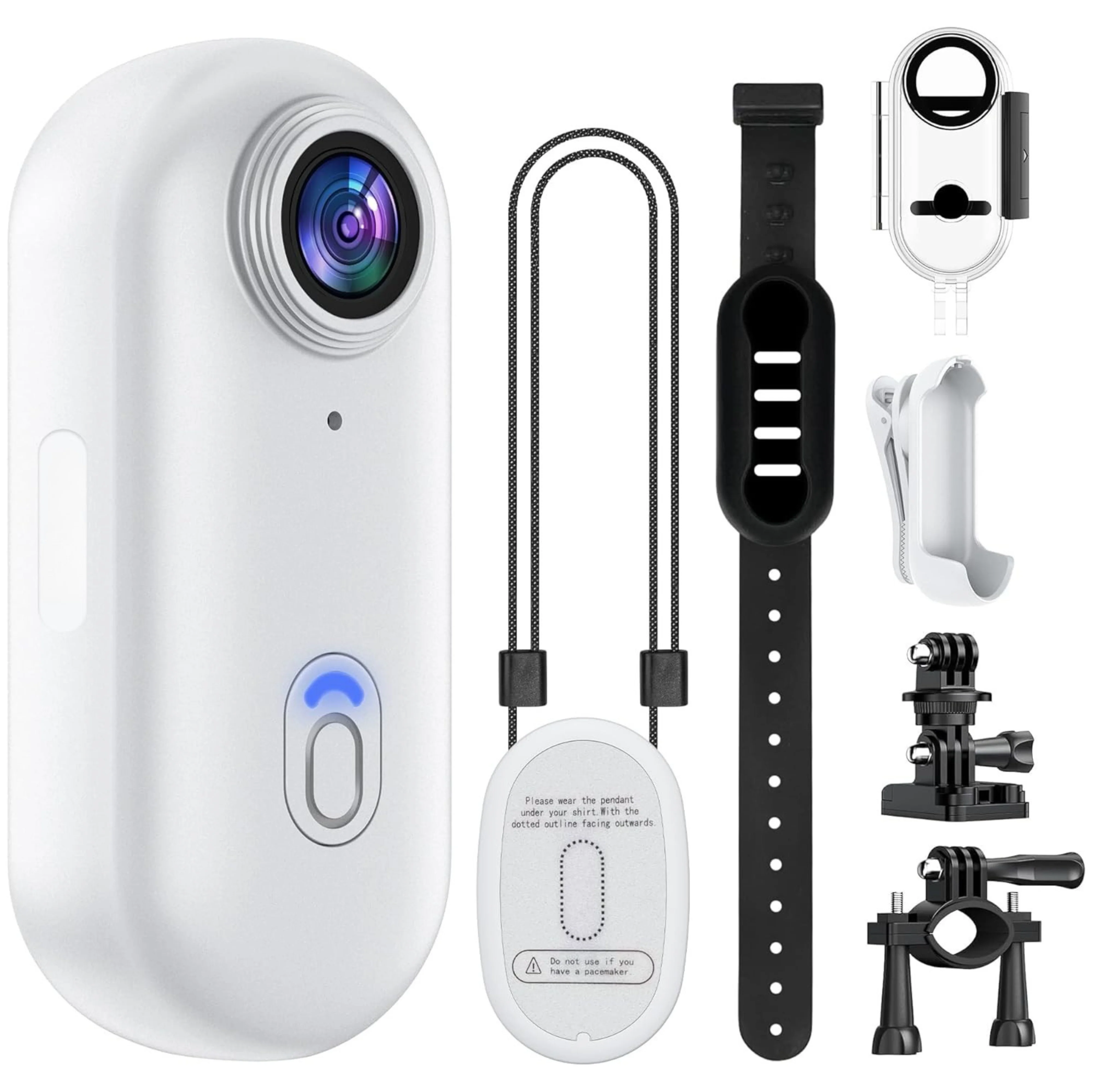 Water-Resistant Mini Action Camera 128GB – 4K Wearable Thumb Cam - Image 3