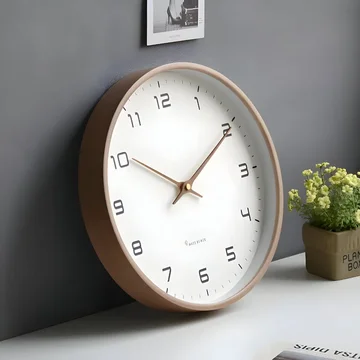 Stylish Silent Round Wall Clock for Home Decor