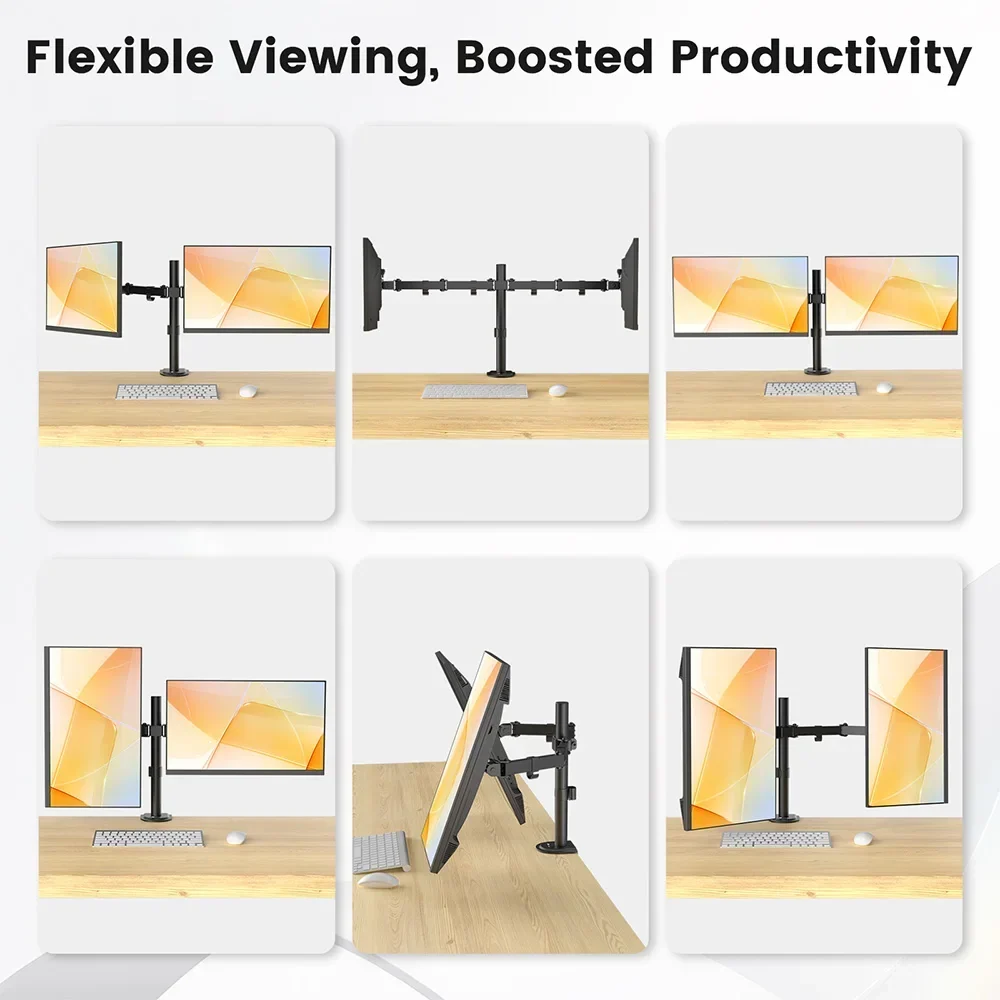 Dual Monitor Mounting Arm for Enhanced Workspace - Image 11