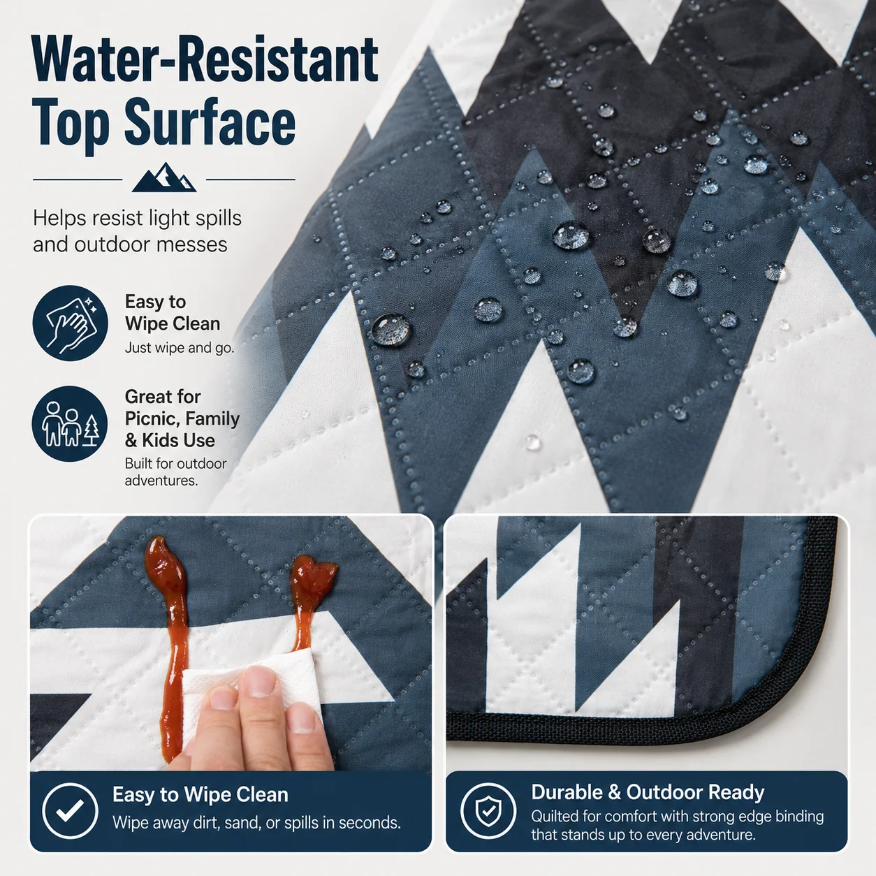 KingCamp ISIAY MAX 2.8 Extra-Large Waterproof Camping Tent Mat - Bohemian Pattern