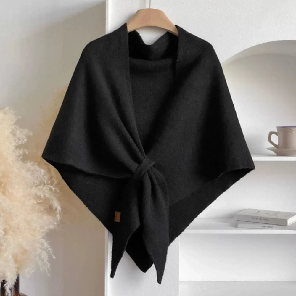 Triangle Shawl Lightweight Microfiber Blend Machine Washable - Image 6