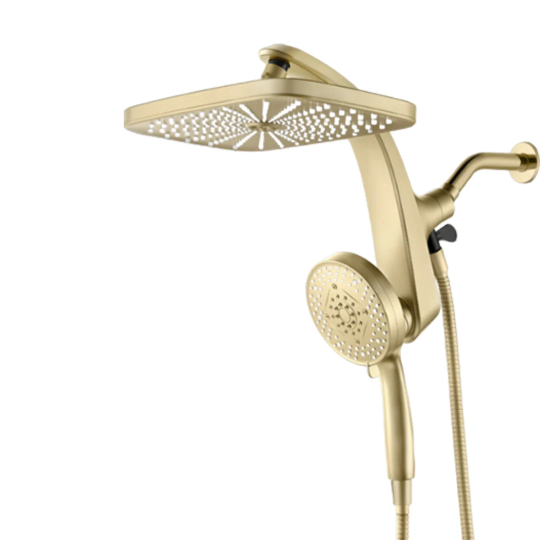 10-Function Handheld Shower with Square Rainfall System, 2.5 GPM - Image 5