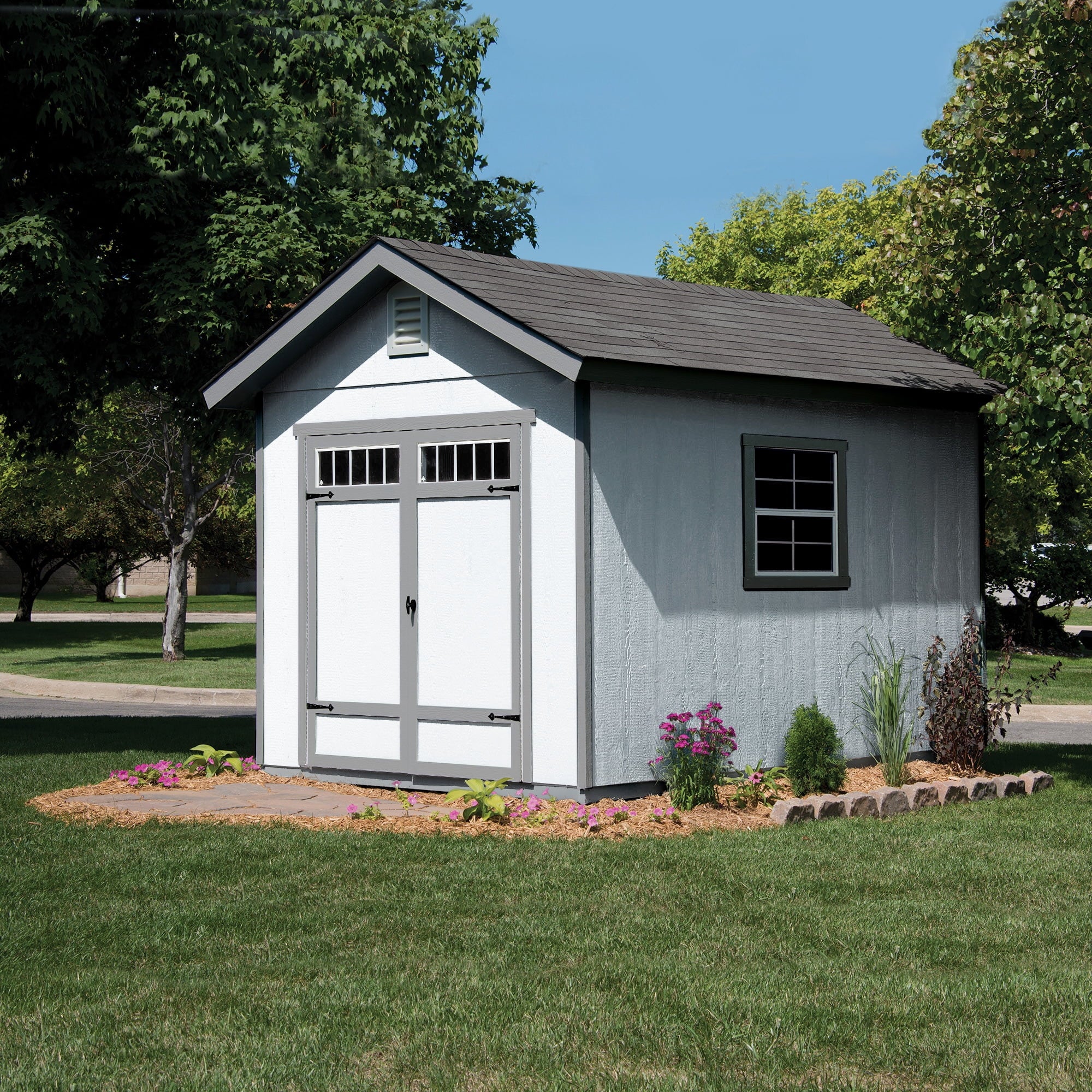 Handy Home Products Beachwood 10 ft. x 12 ft. Wood Storage Shed (with Floor) - Image 8