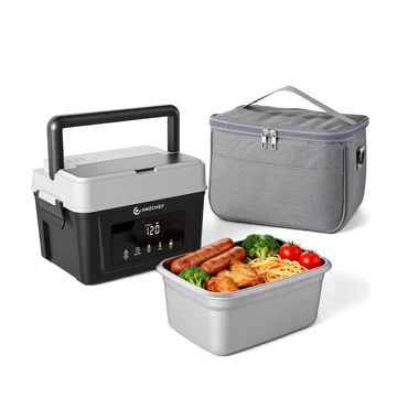 AMZCHEF Cordless Electric Lunch Box - Battery Powered Portable Food Warmer